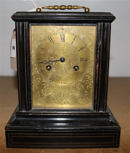 Ebonised clock